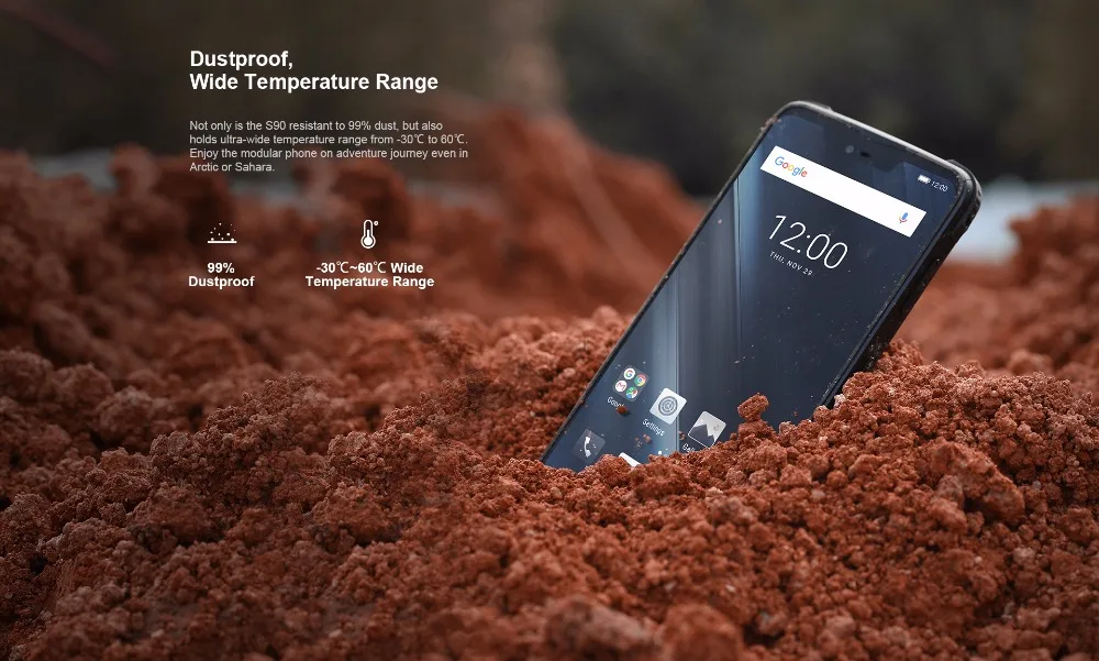 IP68 DOOGEE S90 модульный прочный мобильный телефон 6,18 дюймов дисплей 5050 мАч Helio P60 Восьмиядерный 6 ГБ 128 ГБ Android 8,1 Andriod 8,1 16,0