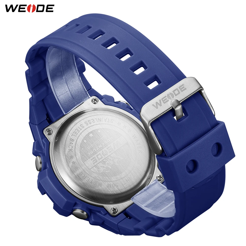 WEIDE Новые Модные мужские спортивные часы кварцевые аналоговые светодиодные