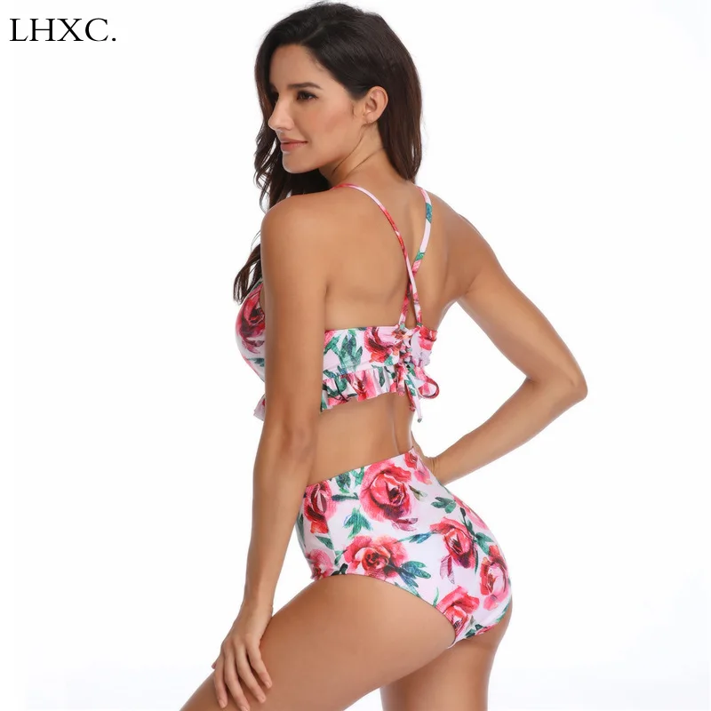 2019 Women Bikini Set Sexy Two Pieces Printting Push Up Bathing Suits Swimwear High Waist Swimsuits Beachwear Biquinis Feminino |