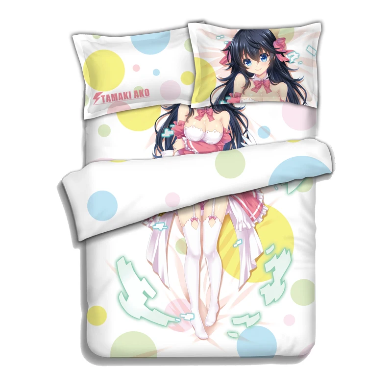 

Комплект постельного белья аниме Netoge no Yome wa Onnanoko ja Nai to Omotta, пододеяльник, 4 предмета