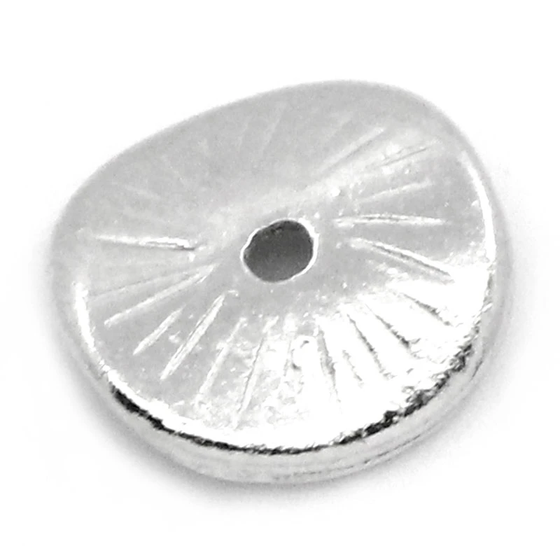 

DoreenBeads Spacer Beads Twist Round Silver Color 10x9 мм, 100 шт (B23387), yiwu