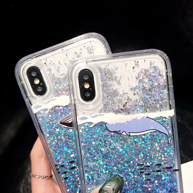 Чехол с жидкими зыбучими песками для Xiaomi 8 8E A 1 2 LITE F1 MAX3 MIX2S, блестящая Звезда, мультяшный Океанский КИТ, чехол для телефона Redmi NOTE 5 S2