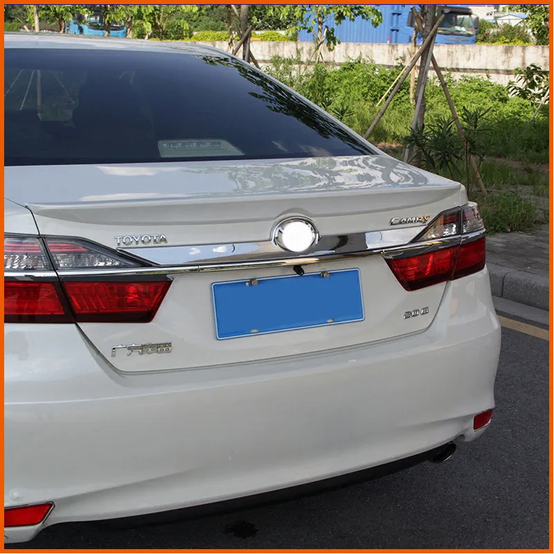 Для Toyota Camry V55 2015 2016 ABS Хромированная декоративная задняя дверь багажника Люк