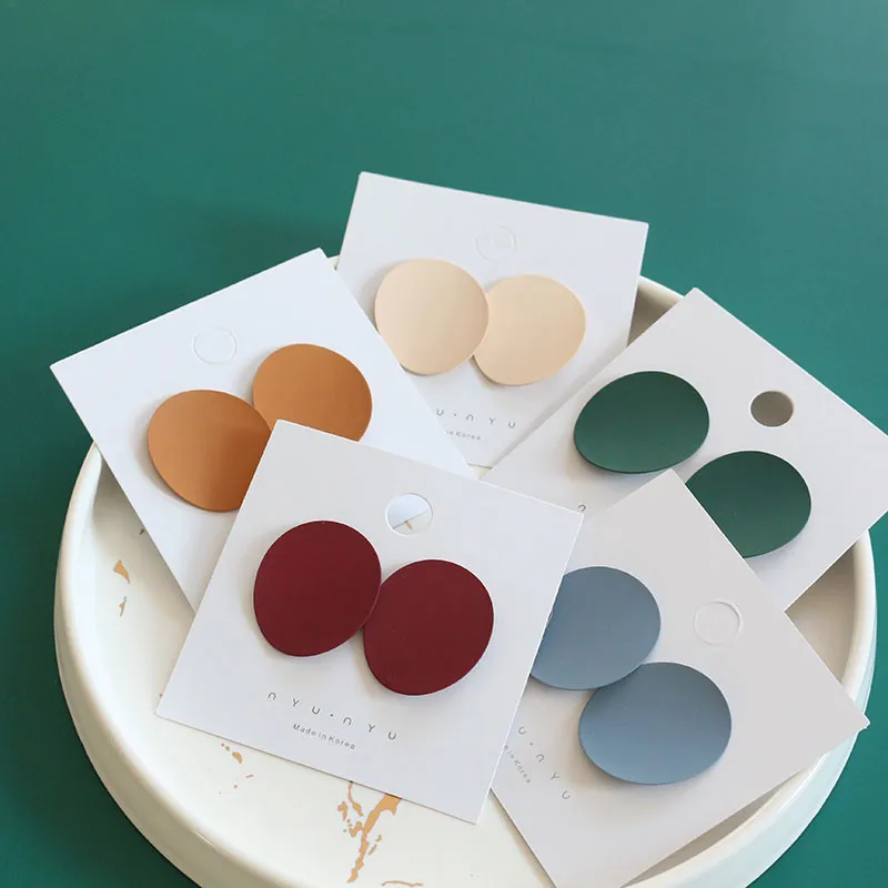 Модные дизайнерские серьги-гвоздики Comiya для женщин круглой формы элегантные