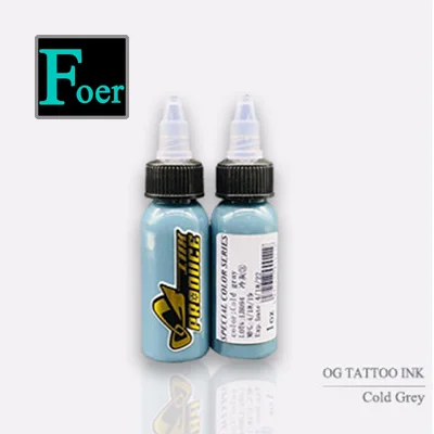 Cold Grey OG набор для татуировки боди-арт набор чернил Dinamic 1 oz/30 ml бело-серый Пигмент Макияж Pigmento Maquiagem Tinta спрей Encre Tatouage Goochie - Цвет: Cold Grey