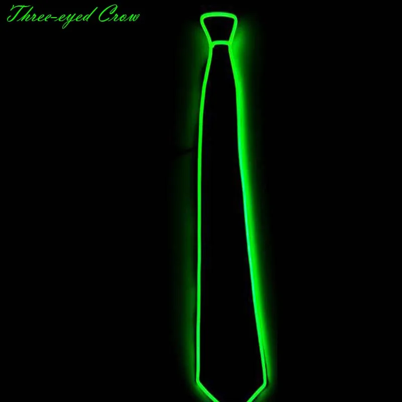 50 шт./лот декоративный галстук для вечеринки Мужская мода светящийся