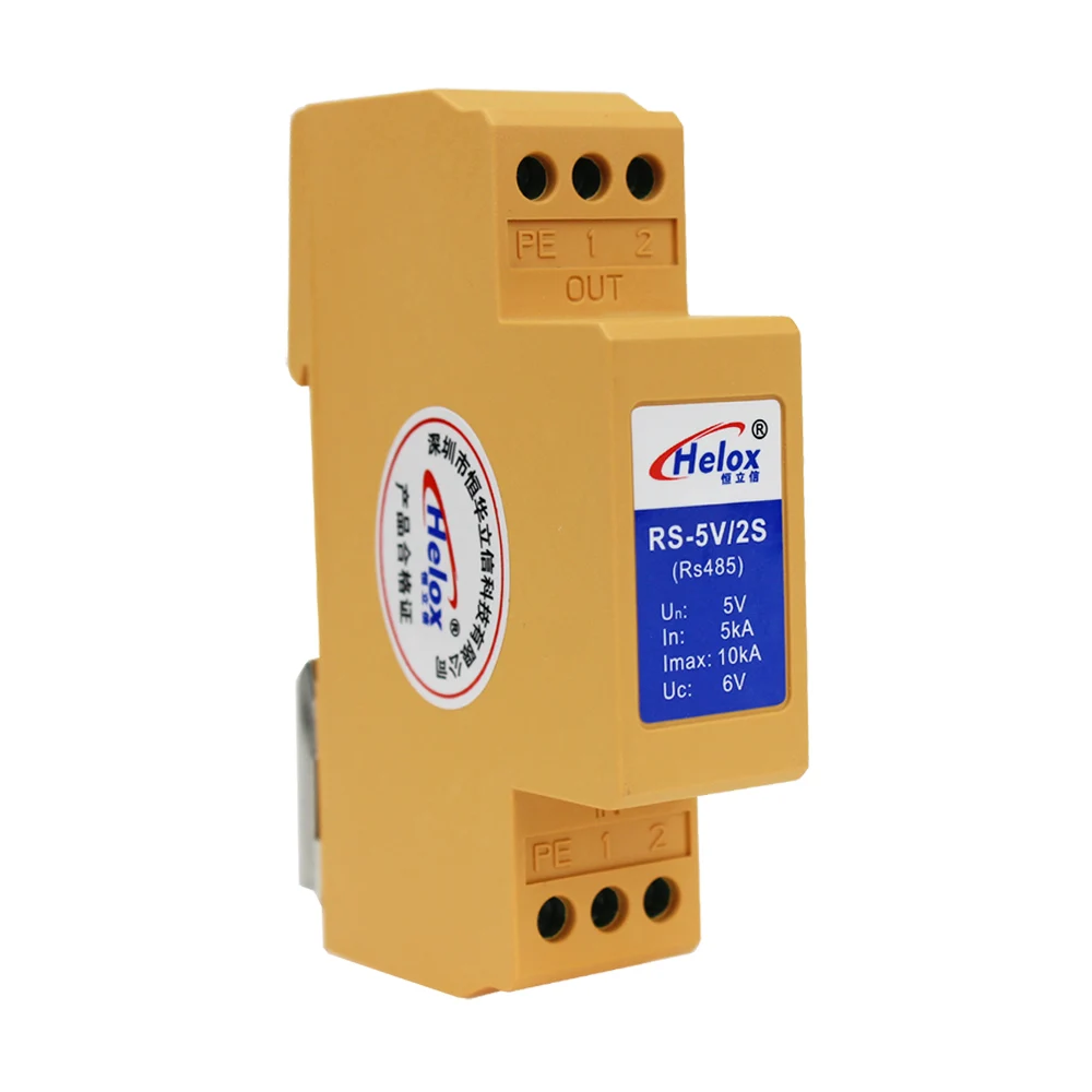 Online Kılavuz Rayı RS485 Sinyal Yıldırım Koruyucu 4 20MA Sinyal Dalgalanma Koruyucusu Kontrol Sinyal Tutucu