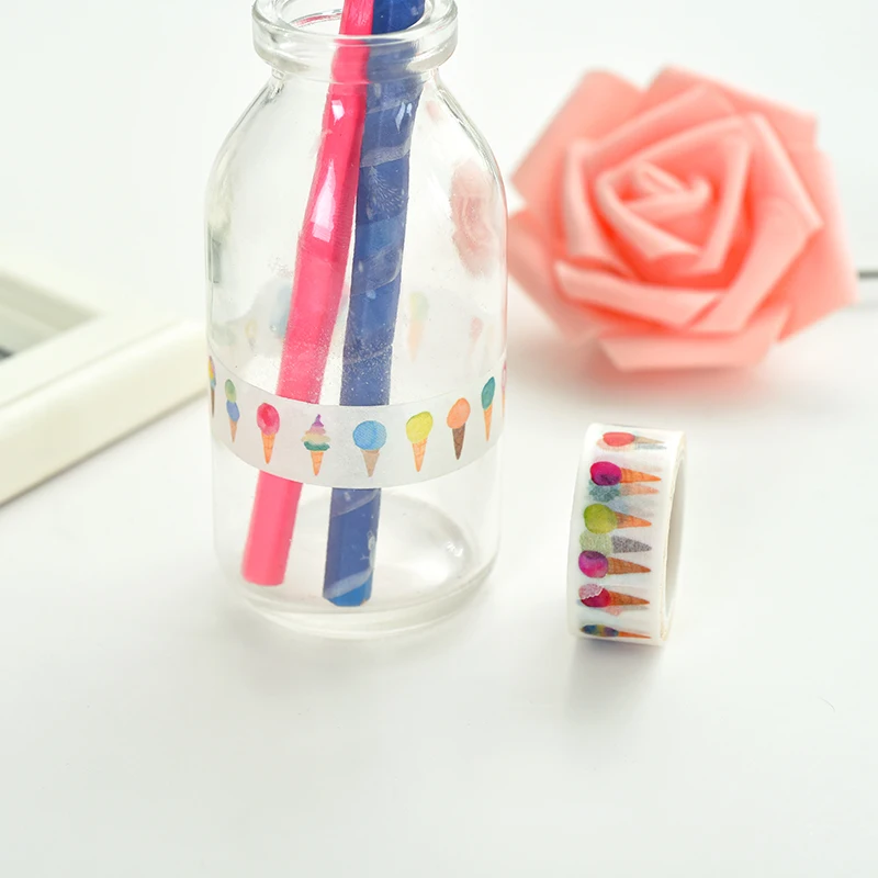 1 шт. декоративная лента AAGU для мороженого 15 мм х 5 м|decorative washi tape|design tapewashi tape |