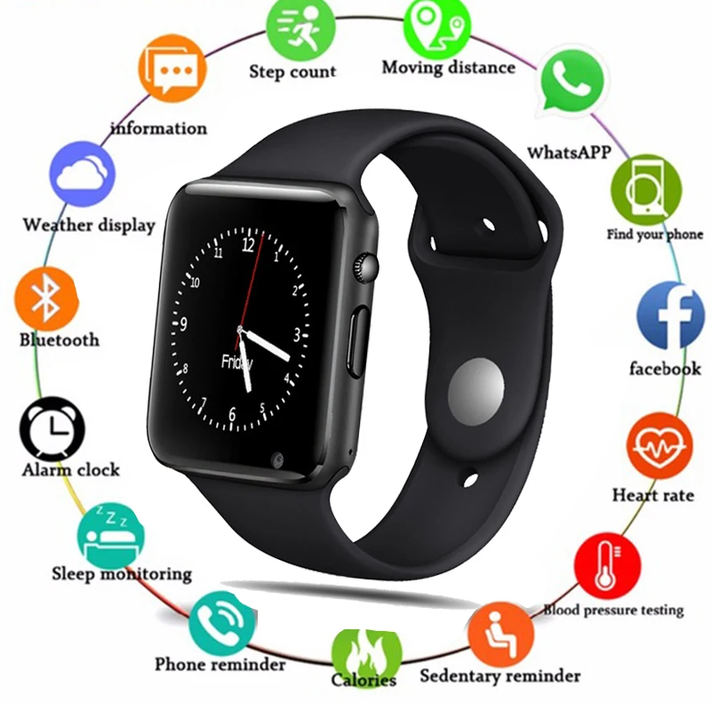 Новинка 2019 умные часы для мужчин телефона Android Apple Watch Поддержка 2G Sim TF карта МП