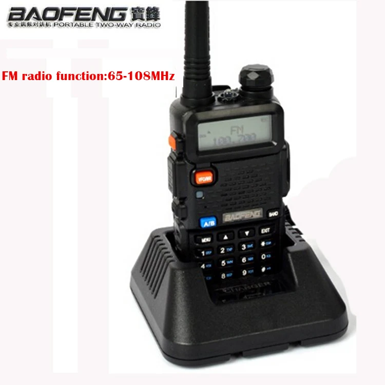 Рация Baofeng uv 5r 1 шт. 5 Вт два диапазона портативное радио с УВЧ и УКВ УФ 5R 136-174 МГц