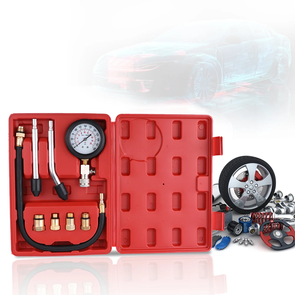 Тестер сжатия бензинового двигателя автомобильный измеритель давления в