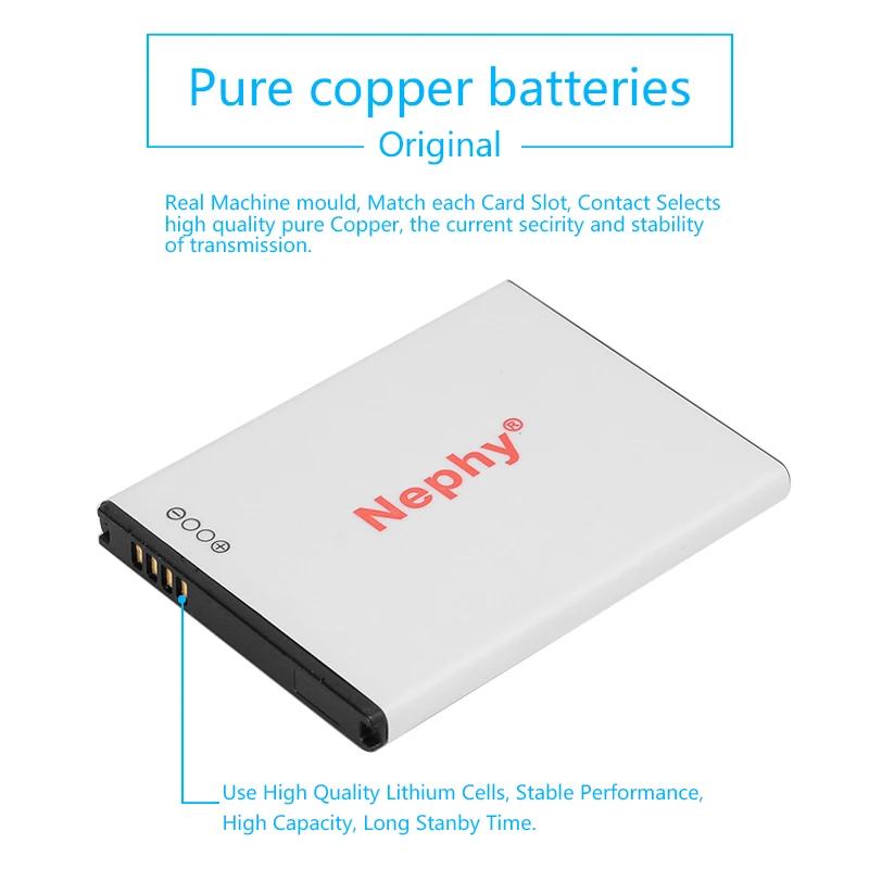 Оригинальный аккумулятор Nephy 1650 мАч для телефона Samsung Galaxy S2 S 2 II I9100 EB F1A2GBU i9103 SII i9105