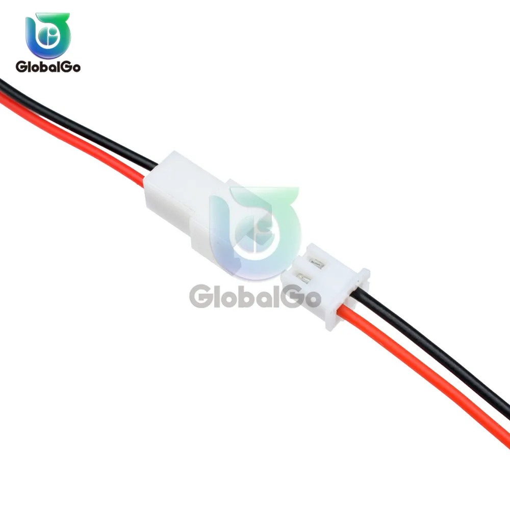 2 Pair XH2.54 XH 2.54mm JST 2.5MM 2PIN Wire Cable Connector Male Female Plug Socket Wire 26AWG 24AWG 10CM 12CM Battery Charging images - 6