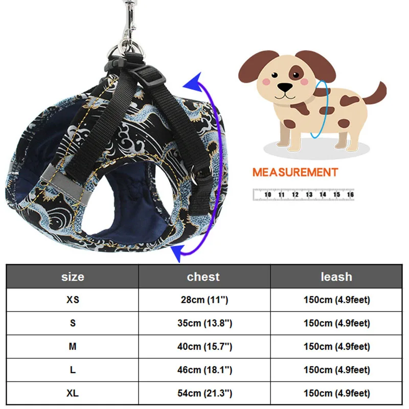 Комплект для маленьких собак поводок и с китайским принтом дракона домашних