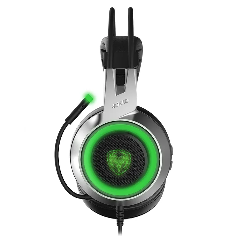 SOMIC G951 вибрации для наушников USB светодиодный Проводные игровые наушники