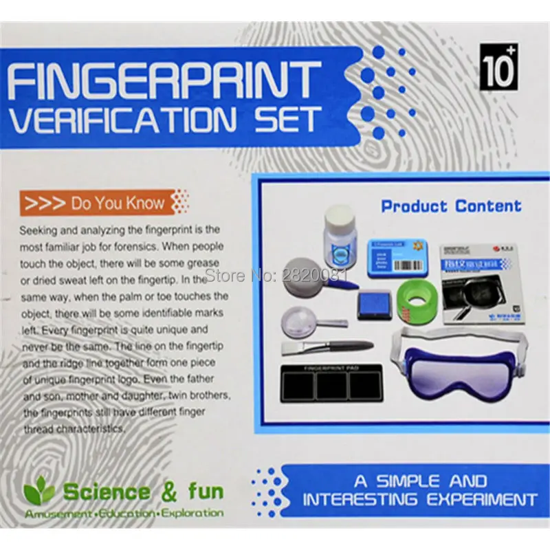 Новинка игрушка сделай сам набор для проверки отпечатков пальцев научная