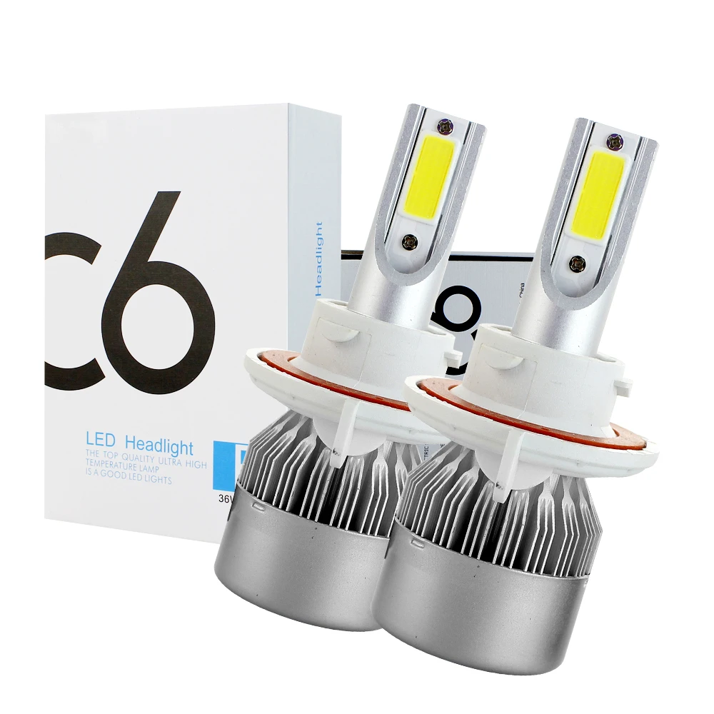Авто H4 led 12V лампа автомобильный светильник 6000K 72W H11 H8 H9 автомобильная дальнего и
