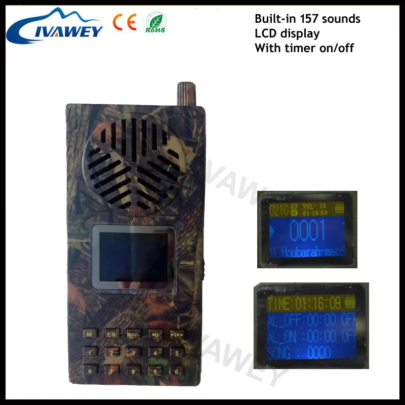 С 80 м 120 Пульт дистанционного управления усилитель охотничьи птицы звуки mp3 плеер