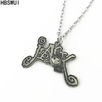 hbswui skeletonjack necklace classic tv movie horror show high quality metal jewelry gifts for woman girl men