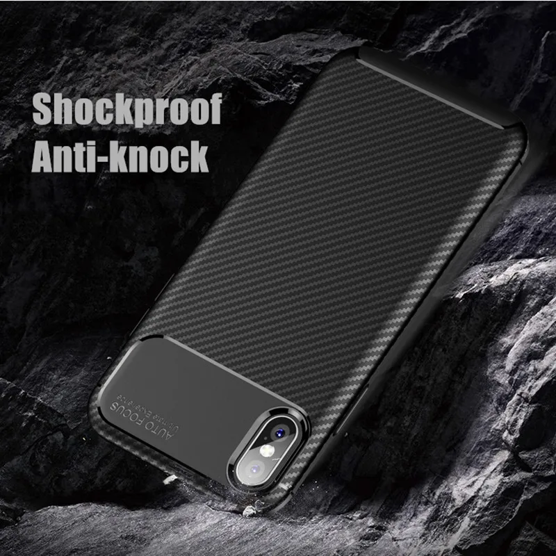 Модный мягкий чехол из углеродного волокна для iphone 6 plus 6s 7 8 8plus X XR XS Max телефона