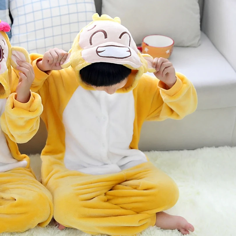 Детский Kugurumi комбинезон в виде животных и мультипликационным принтом обезьянка