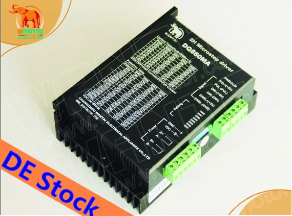 CNC двигатель шаговый 1 ось Nema34 Wantai 1090oz+Драйвер DQ860MA 80V 7.8A 256Micro США Канада Германия Франция Италия Великобритания Бесплатная доставка.