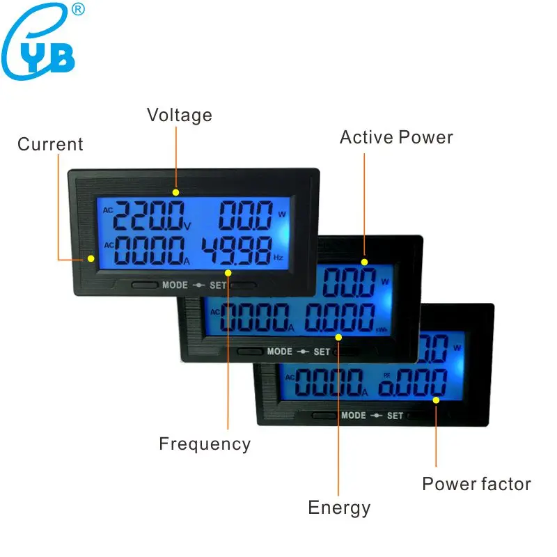 AC 200A LCD цифровой многофункциональный измеритель переменного тока 60 300 в 130 500 В