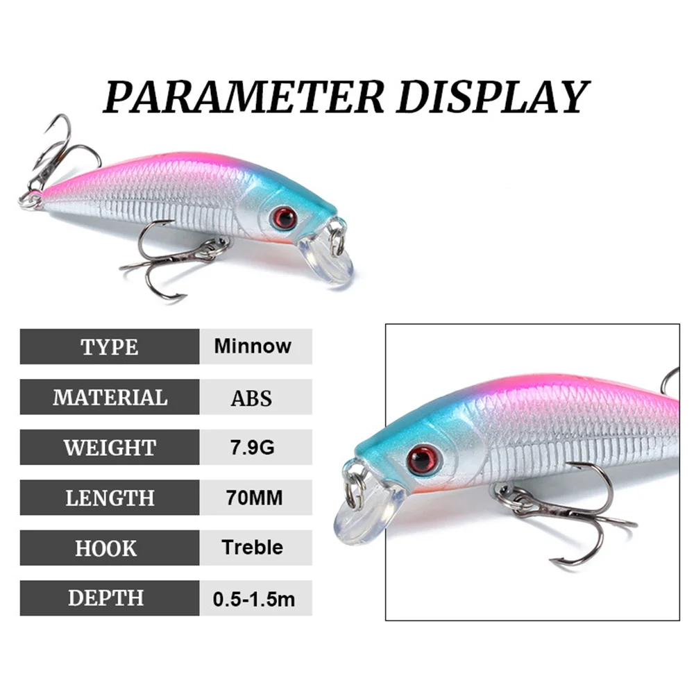 Victorsense Minnow приманки для ловли рыбы 7 см 9 г Crankba плавающая искусственная приманка