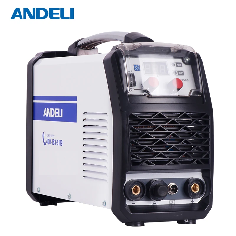 ANDELI Tig сварочный аппарат аргон инвертор постоянного тока TIG 250MS из нержавеющей