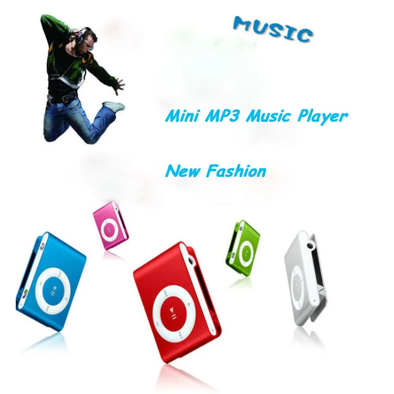 MP3 цветной мини Mp3 музыкальный плеер Micro TF слот для карты USB спортивный порт с