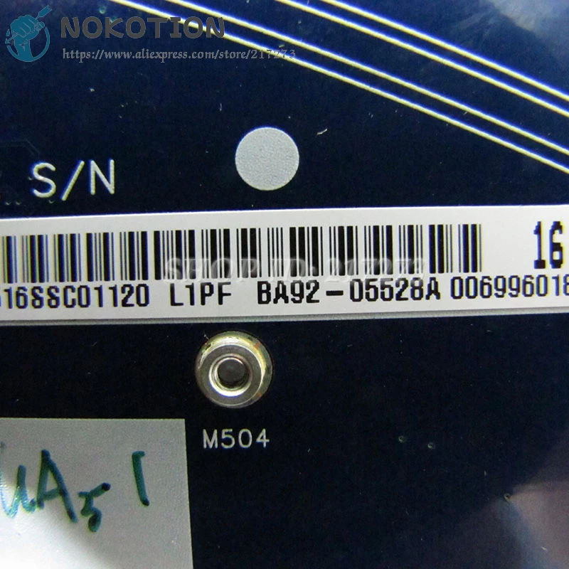 NOKOTION для Samsung R522 R520 материнская плата ноутбука GM45 DDR2 свободный ЦП|Материнские
