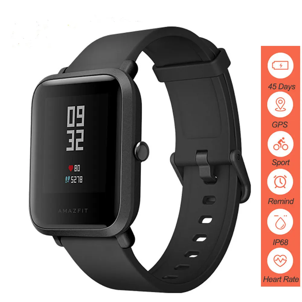 Умные часы Amazfit Bip для мужчин английская версия умные Huami Pace Android IOS монитор
