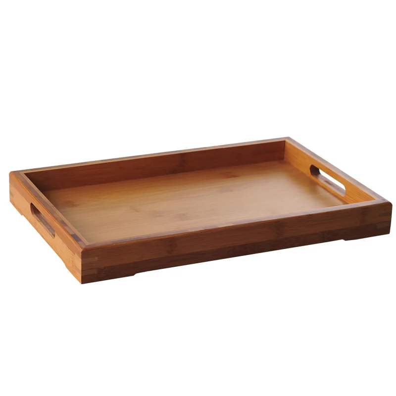 Деревянный поднос для чая с ручкой водонепроницаемый|tray serving|tray wooden traywood serving tray |
