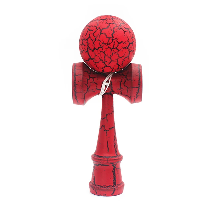 Высококачественные деревянные наружные спортивные игрушки Kendama трещины бука деревянные игрушечные мячи для детей и взрослых игрушки открытый мячик для жонглирования подарок на день рождения - Цвет: red