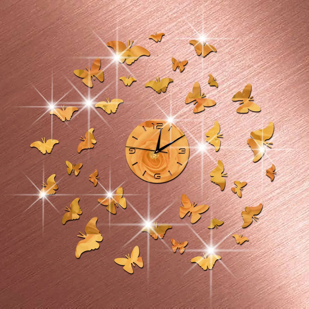 

New fashion 3D big size wall clock mirror sticker DIY wall clocks home decoration wall clock meetting room