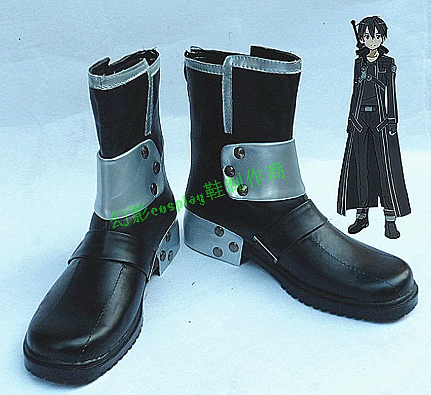 Черные ботинки Sword Art Online SAO Kirito для Хэллоуина H016|boots boots|boots blackboot shoes |