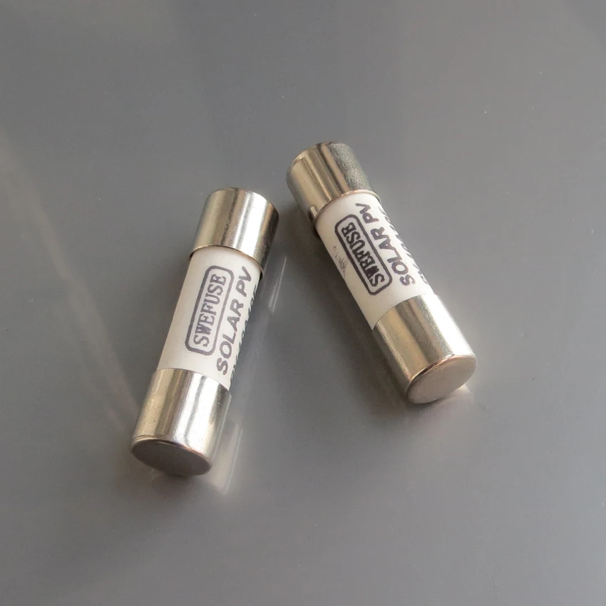 Металлический плавкий предохранитель для солнечных панелей 10 А 1000 В х38 мм 2 шт.|pv