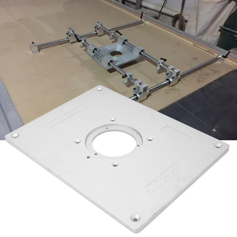 Aluminum Router Plate Table Insert Woodworking Benches Trimmer Engraving Machine Bench | Инструменты