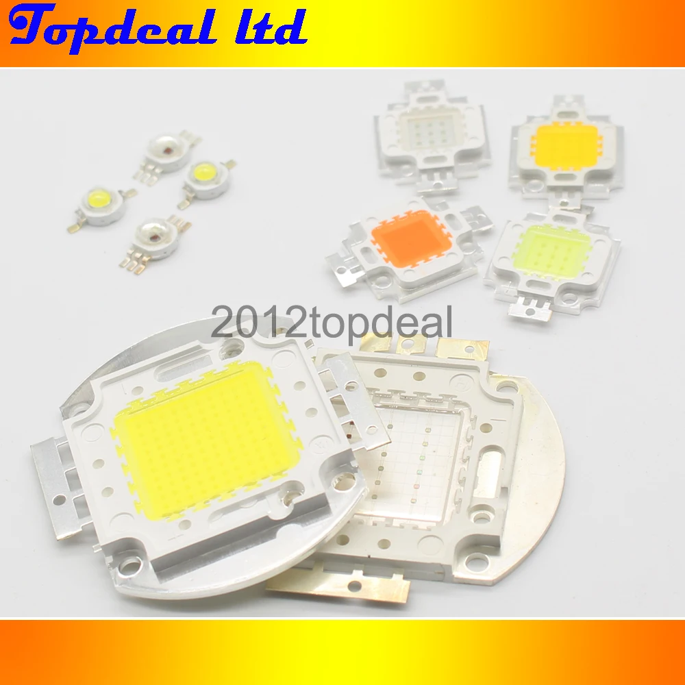 Светодиодный чип высокой мощности 1 Вт 3 5 10 20 30 50 100 COB SMD LED Bead холодный