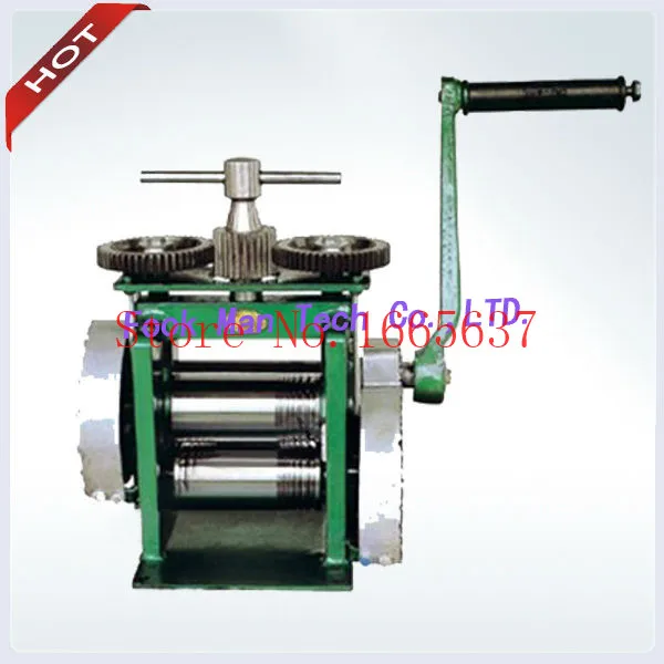 Hand Operate mini gold Rolling Mill , jewelry rolling mill with Maximum opening 0-5 mm, tablet press machine