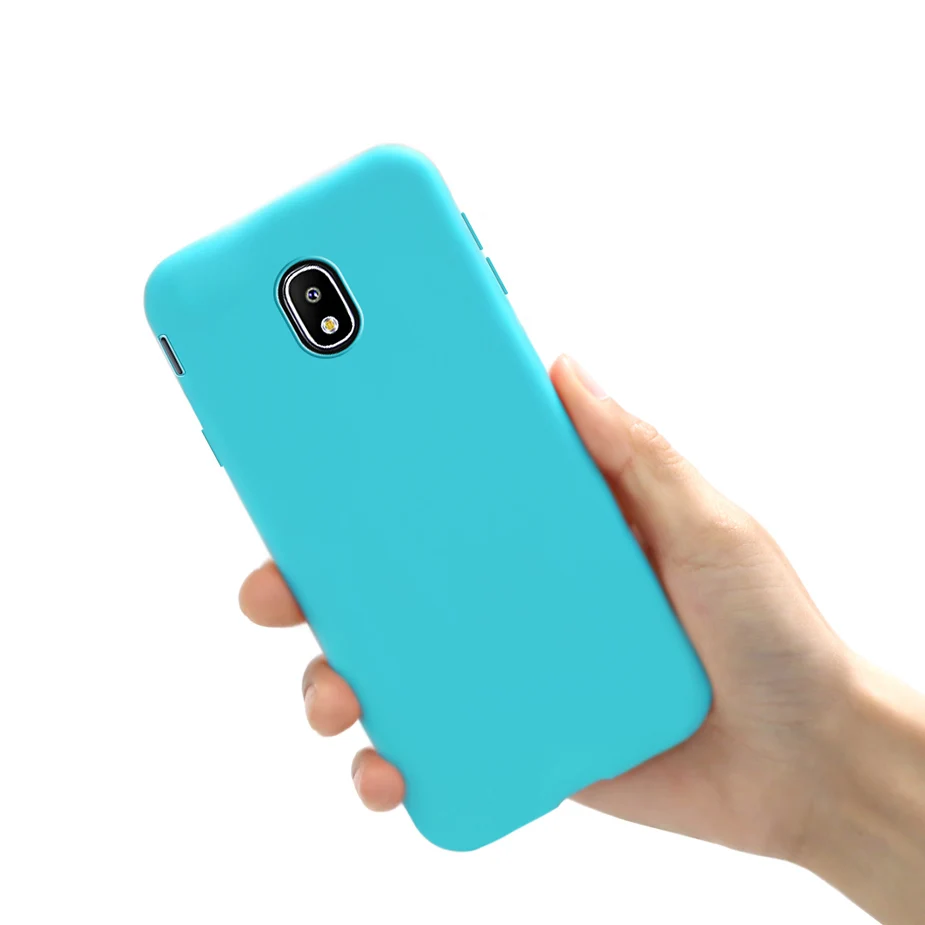 Чехол-накладка для Samsung Galaxy J3 2017 J330F Мягкий силикон ТПУ ярких цветов J 3 J330 |