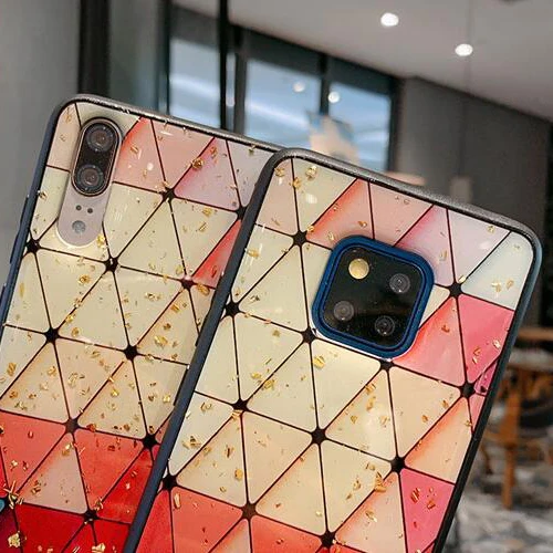 Для huawei Y9 2019 чехол для Coque Honor View 20 2018 милое Красное сердце любовь блестящие