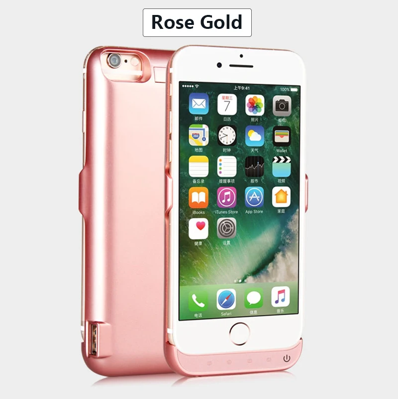 Для iphone 7 зарядное устройство дело power корпус аккумулятор wireless bank 5500 мАч/8000 мАч