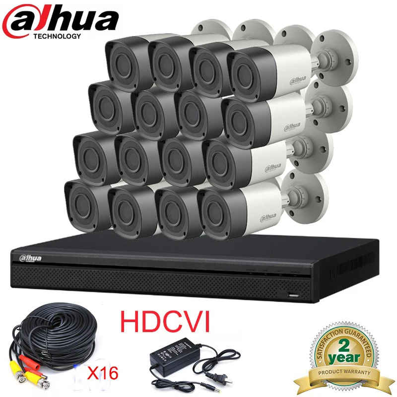 Камера видеонаблюдения Dahua 16 каналов HDCVI HCVR7216A S3 DVR комплект 16*1080P IR 20 м|bullet camera|camera