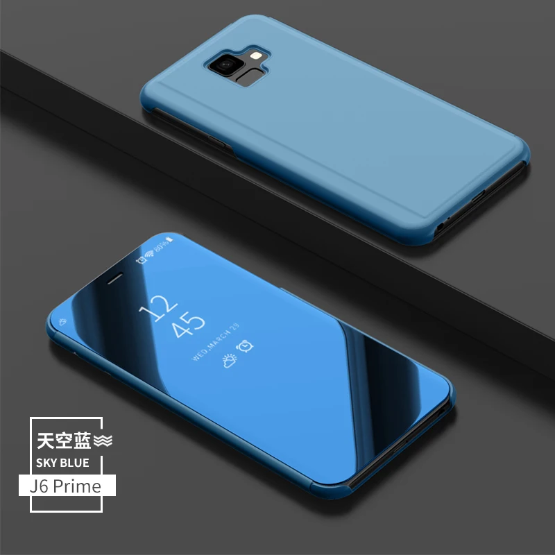 Зеркало С Откидывающейся Крышкой и зеркальной поверхностью для samsung galaxy A7 2018
