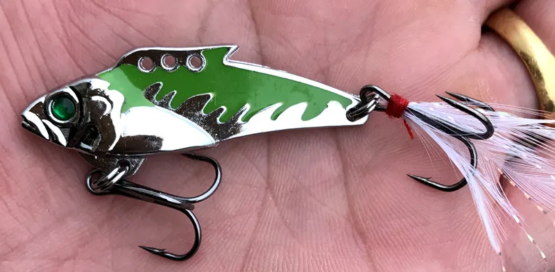 Горячая продажа 1 шт 10г 5cmMeta lVIB LureFishing ложка пресноводная рыболовная жесткая