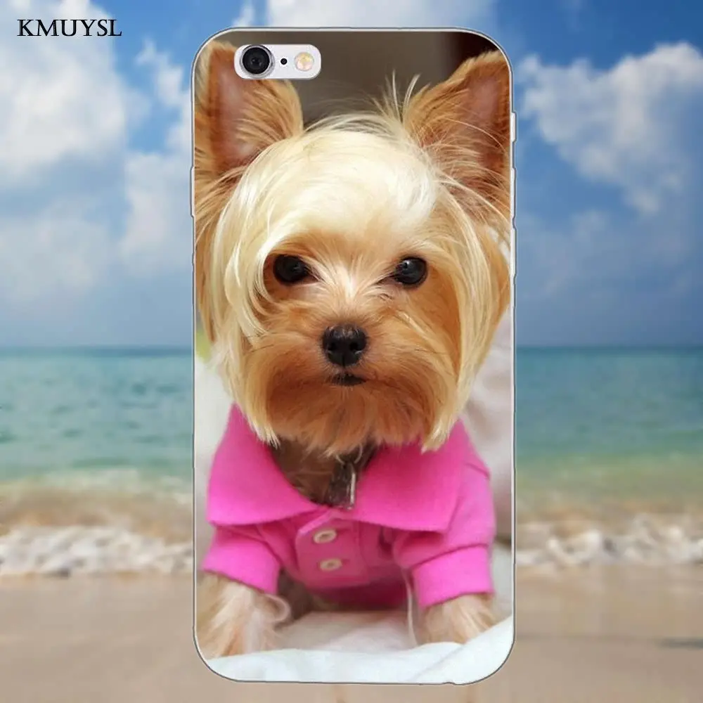 as picture Kmuysl Йоркширский терьер Йоркширский Собака Щенок для iPhone 4 4S 5 5C SE 6 6 S 7 8 Plus X Galaxy S5 S6 S7 S8 Grand Core II Prime Alpha - Цвет: as picture