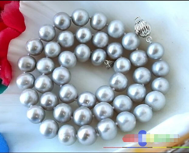 

17" 11MM GRAY ROUND FRESHWATER CULTURED PEARL NECKLACE