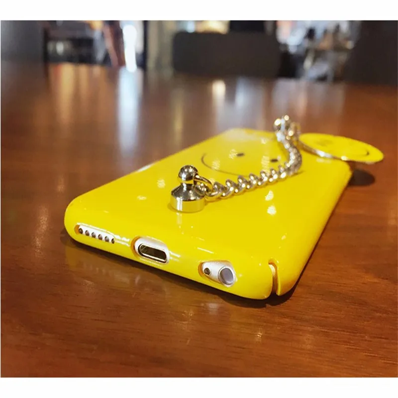 Мода Мультфильм металлической цепью приятно Письмо чехол для iPhone 6 S 7 Plus