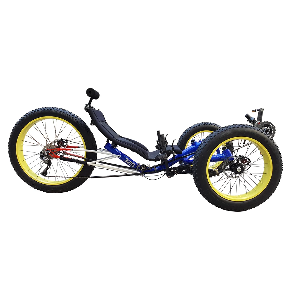 Рама из алюминиевого сплава 4 0 дюйма полная шина лежачий штатив|recumbent trike|fat tiretrike